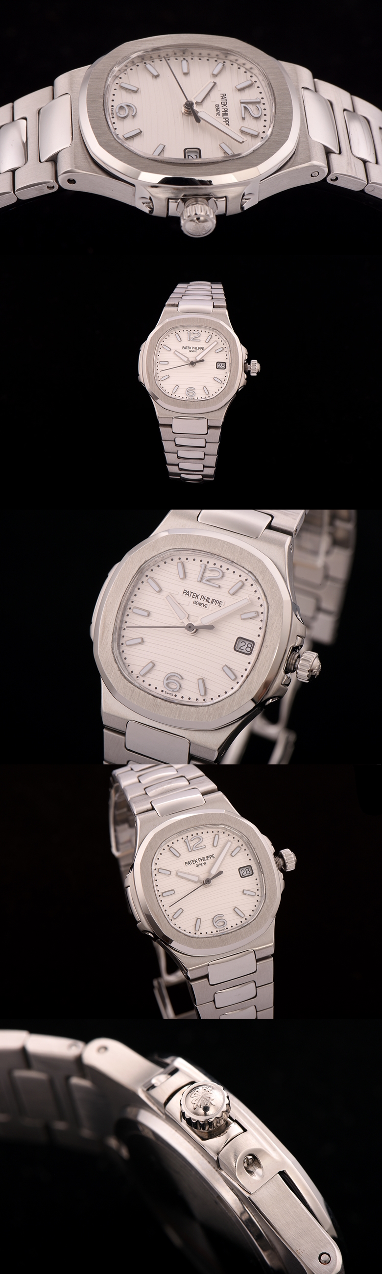 파텍필립 여성용 노틸러스-27 쿼츠 34mm 70111